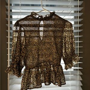 Leopard Print Women's Top